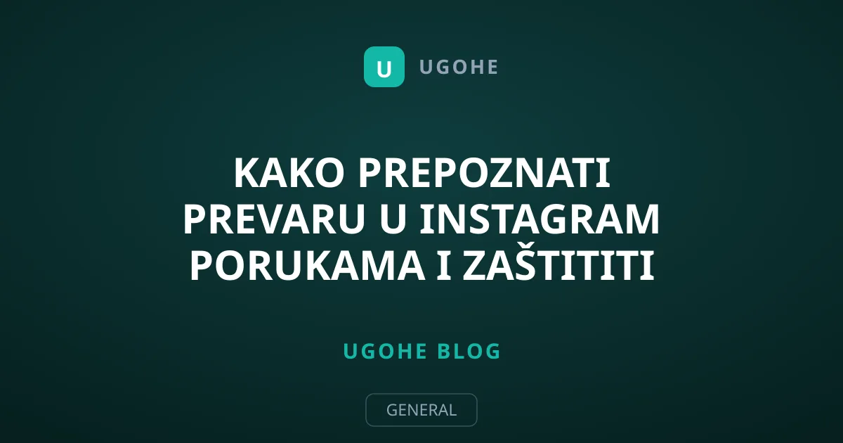 Kako prepoznati prevaru u Instagram porukama i zaštititi profil