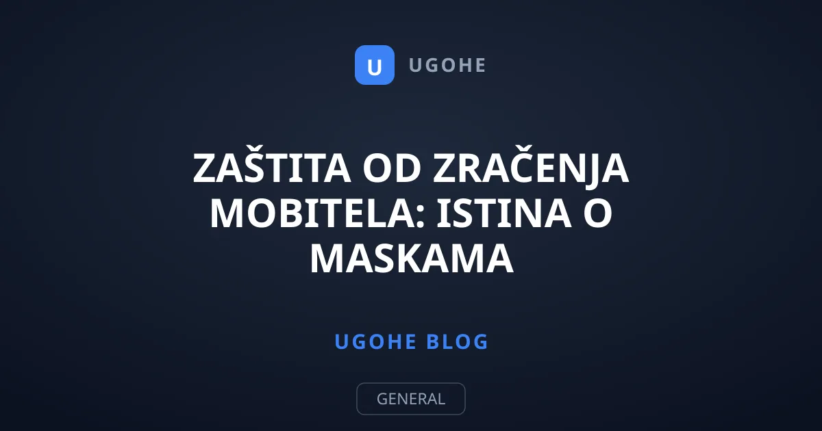 Zaštita od zračenja mobitela: Istina o maskama